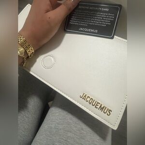 Jacquemus bambino long bag white. LIKE BRAND NEW